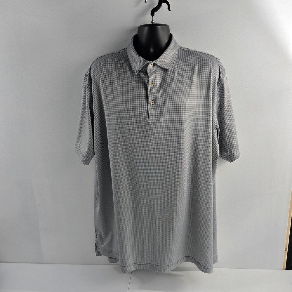 Peter Millar Summer comfort polo shirt 2Xl gray mens 6811